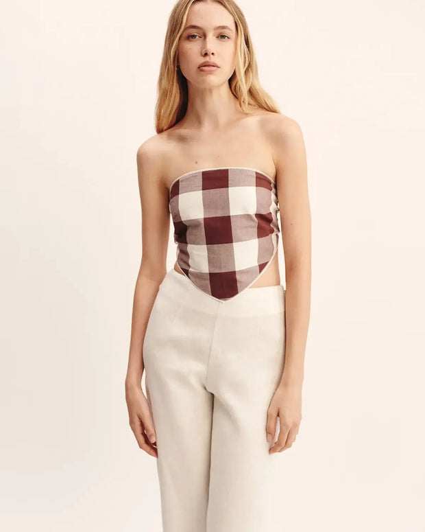 Posse Callie Strapless Banadana Top