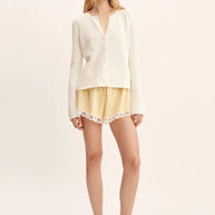 Posse Helena Jacket in White Crochet