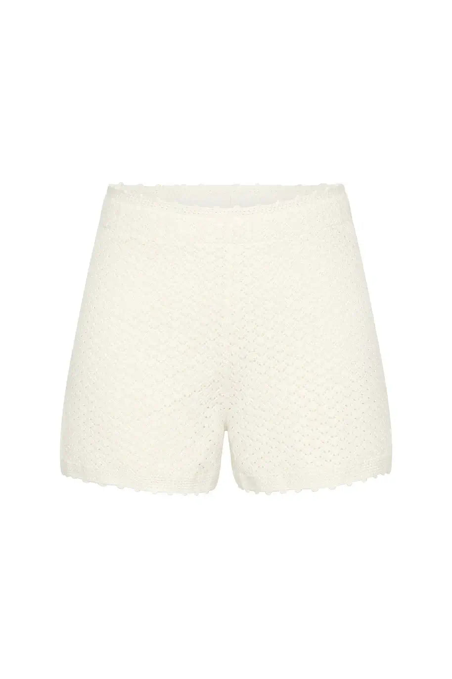 Posse Helena Short in White Crochet
