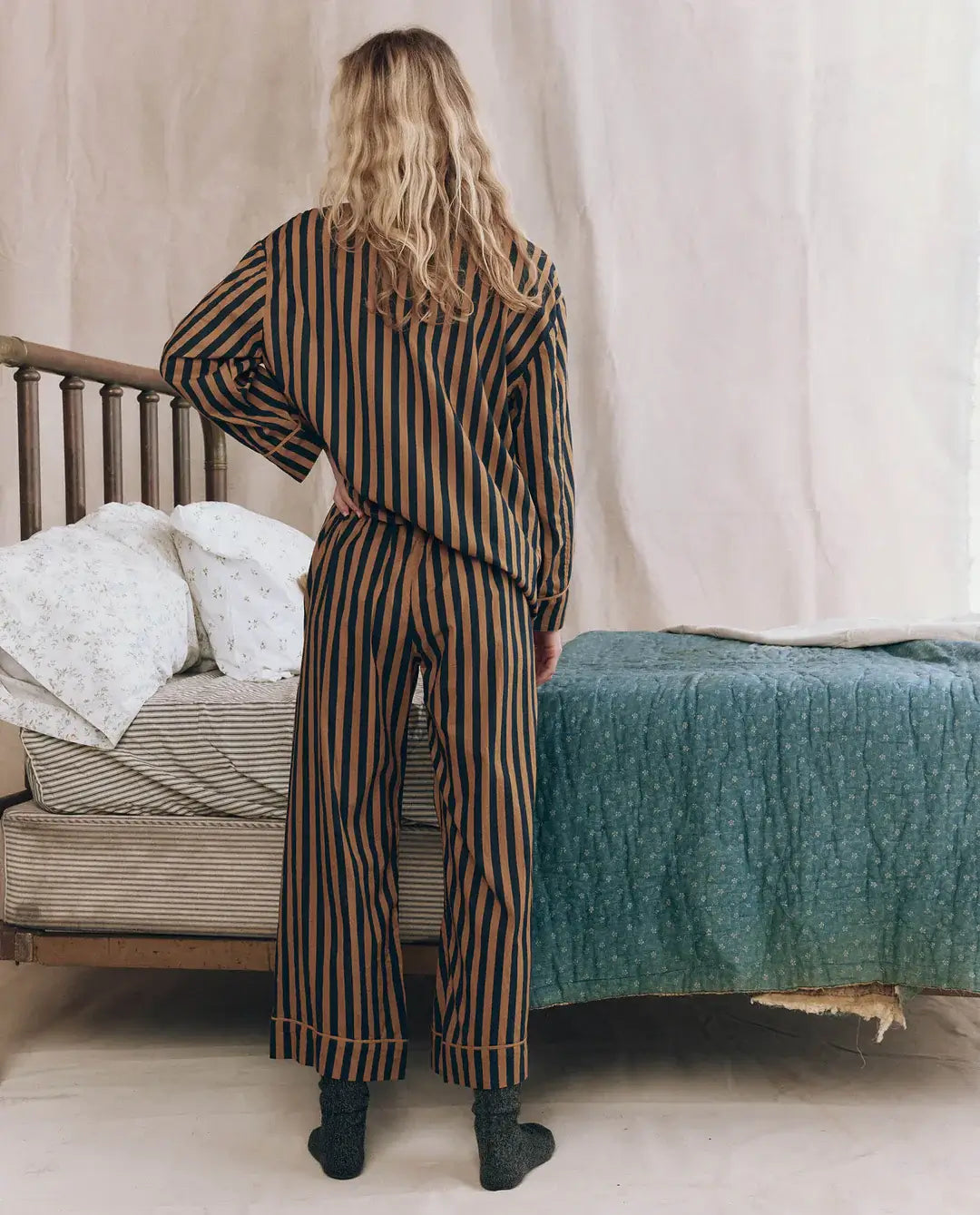 The Easy Sleep Pant | Club Stripe