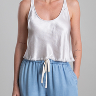 Pharaoh Maggie Tank Vintage Satin Parchment 