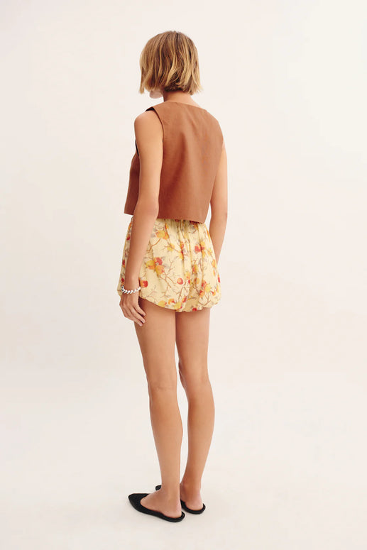 Aurelia Short in Citrus Floral Posse Bubble Shorts