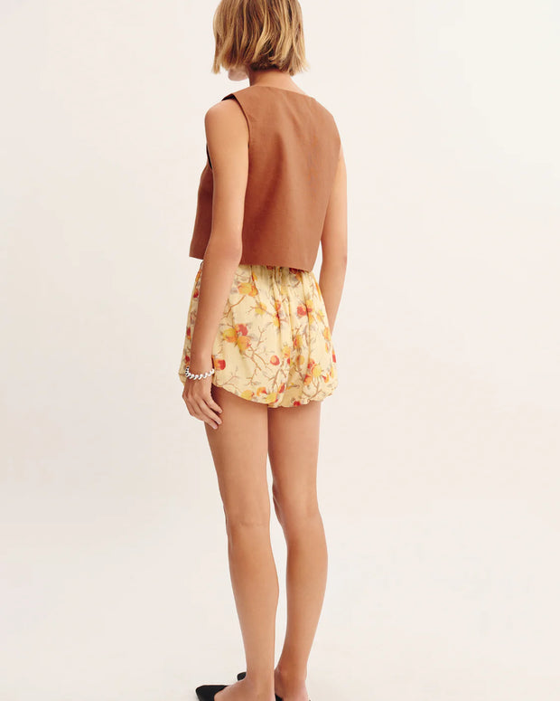 Aurelia Short in Citrus Floral Posse Bubble Shorts