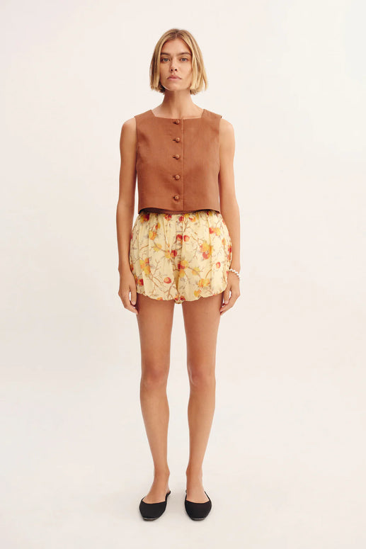 Aurelia Short in Citrus Floral Posse Bubble Shorts