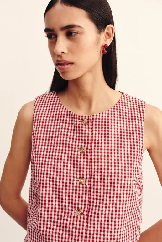 Posse Rio Top Red Gingham 