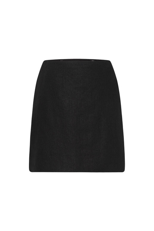 Posse Alice Linen Skirt in Black