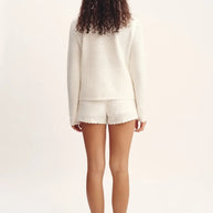 Posse Helena Short in White Crochet