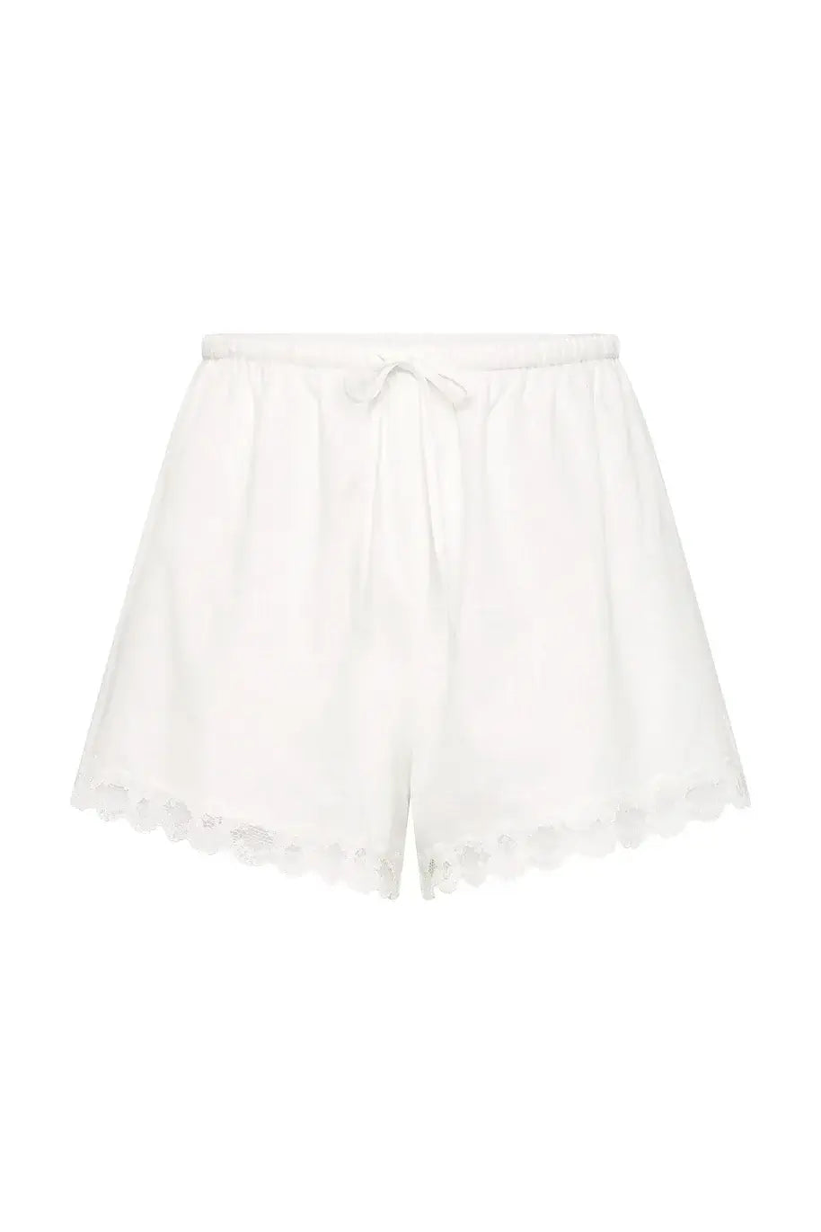 Posse Marilyn Shorts, Women's Posse White Shorts with Lace
