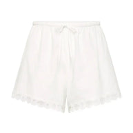 Posse Marilyn Shorts, Women's Posse White Shorts with Lace