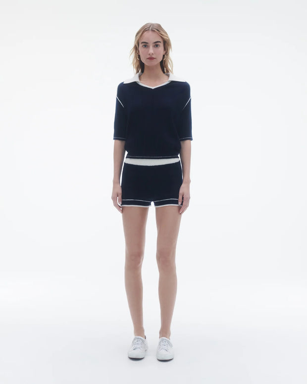 Guest in Residence Cashmere Racer Short Navy