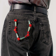 Ossa Scarlet Begonias Wristlet, iPhone Wristlet