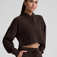 Breathe Easy Ribbed Cropped Hoodie
