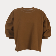 Rachel Comey Fond Sweatshirt in Bronze, Shop Travel Sweatshirt, Chic designer lounge apparel 