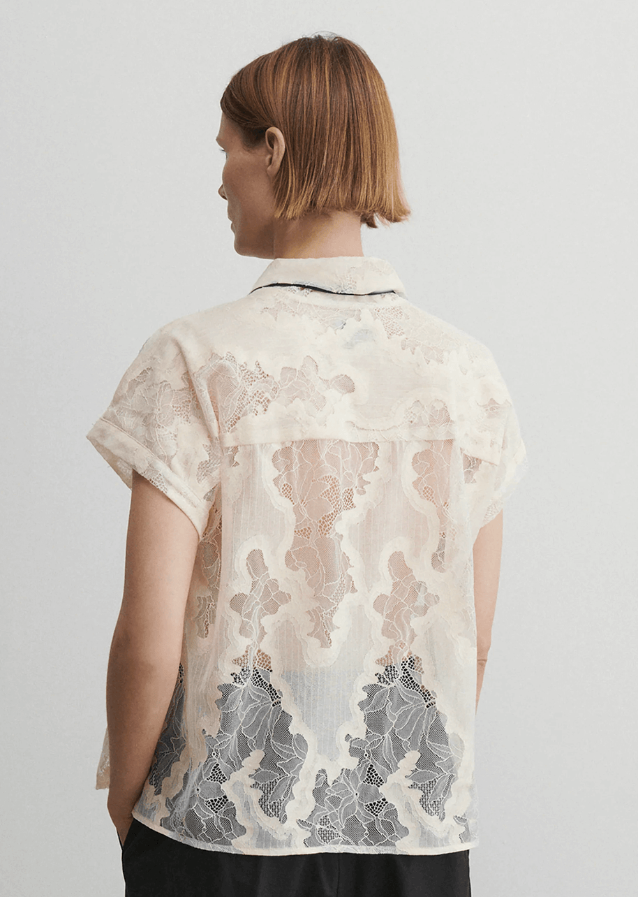 Rachel Comey Neta Lace Top, Shop for Day to night tops, Women's elevated tops in white 