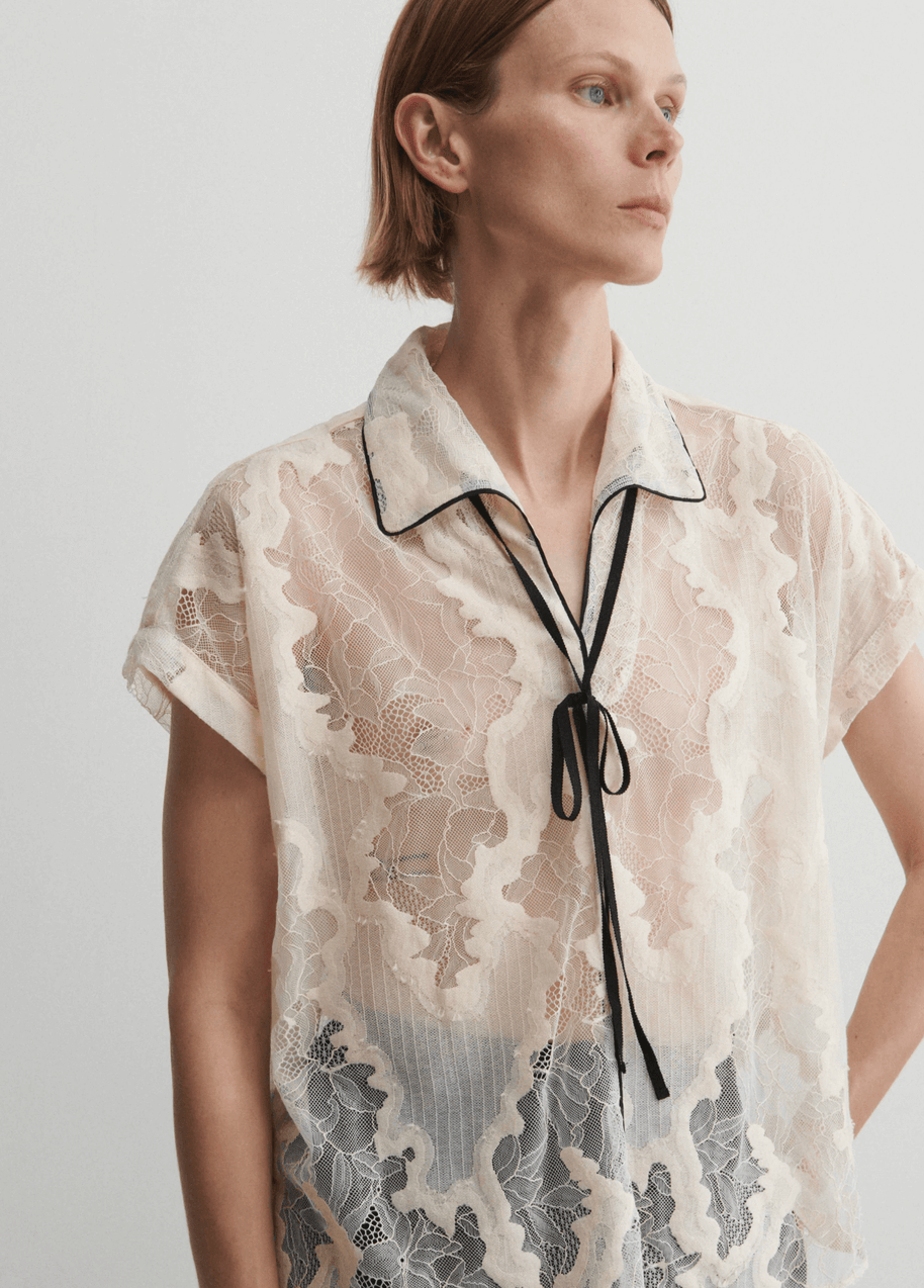 Rachel Comey Neta Lace Top, Shop for Day to night tops, Women's elevated tops in white 