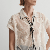 Rachel Comey Neta Lace Top, Shop for Day to night tops, Women's elevated tops in white 