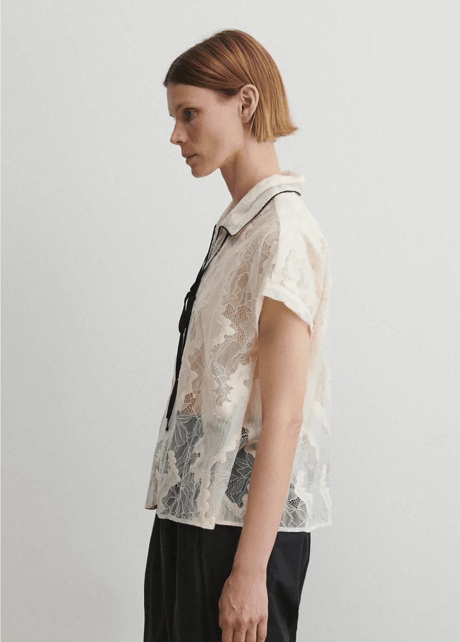 Rachel Comey Neta Lace Top, Shop for Day to night tops, Women's elevated tops in white 
