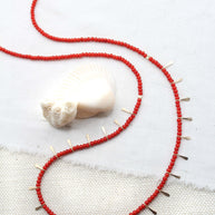 The Swellife Red Komodo Fringe Necklace 