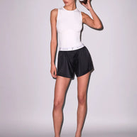 Fleur du Mal Hourglass Rib Bodysuit in Ivory 