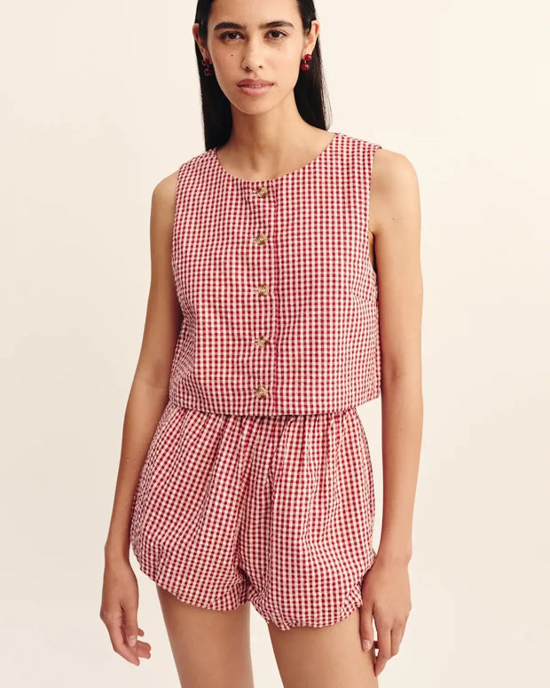 Posse Rio Top Red Gingham 