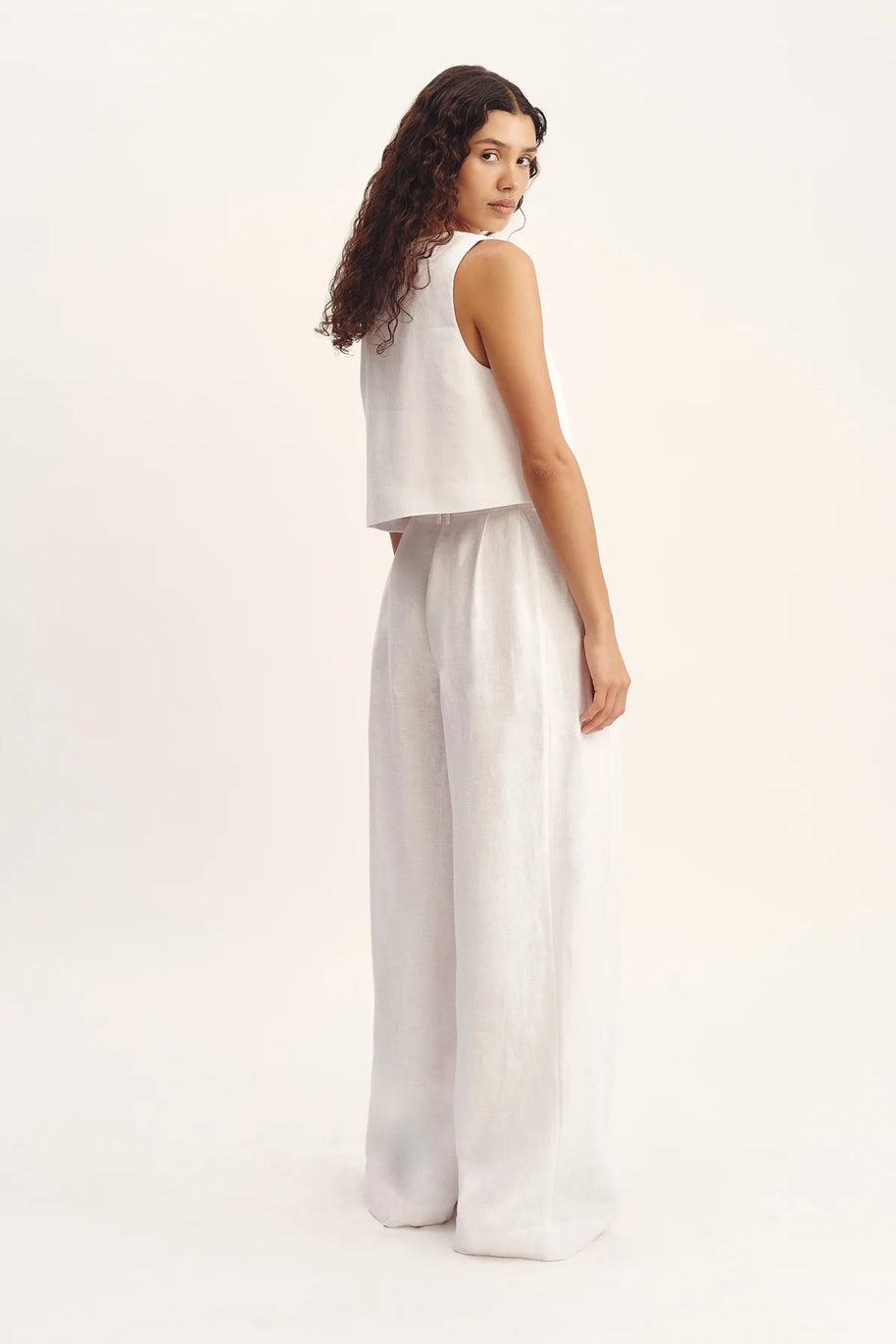 Posse Rio Top in Ivoy, Linen White Top