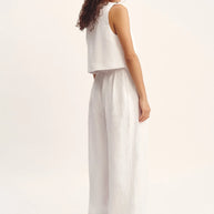 Posse Rio Top in Ivoy, Linen White Top