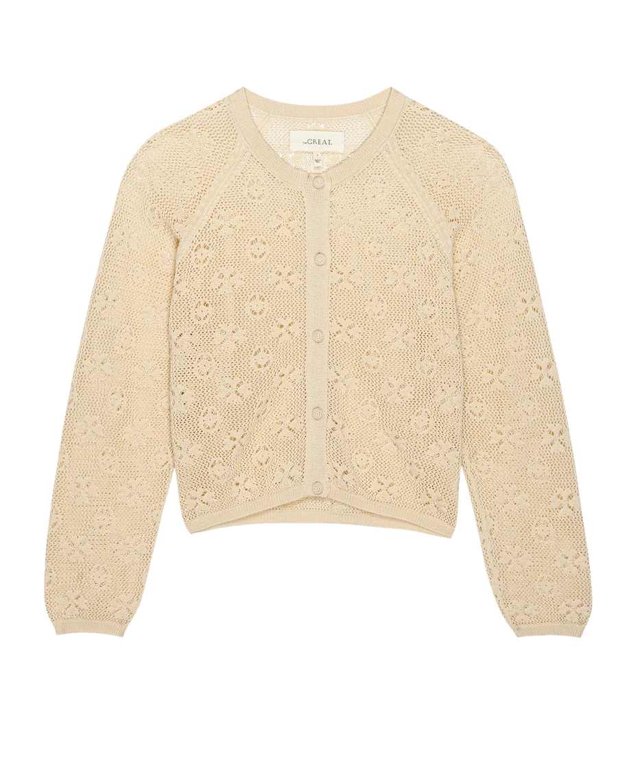 The Great Crochet Cardigan in Natural 