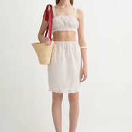 Marlowe Top | Cream & Polka Dot