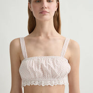 Marlowe Top | Cream & Polka Dot