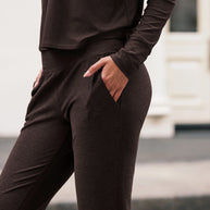 Spacedye Midi Jogger | Dark Chocolate Heather