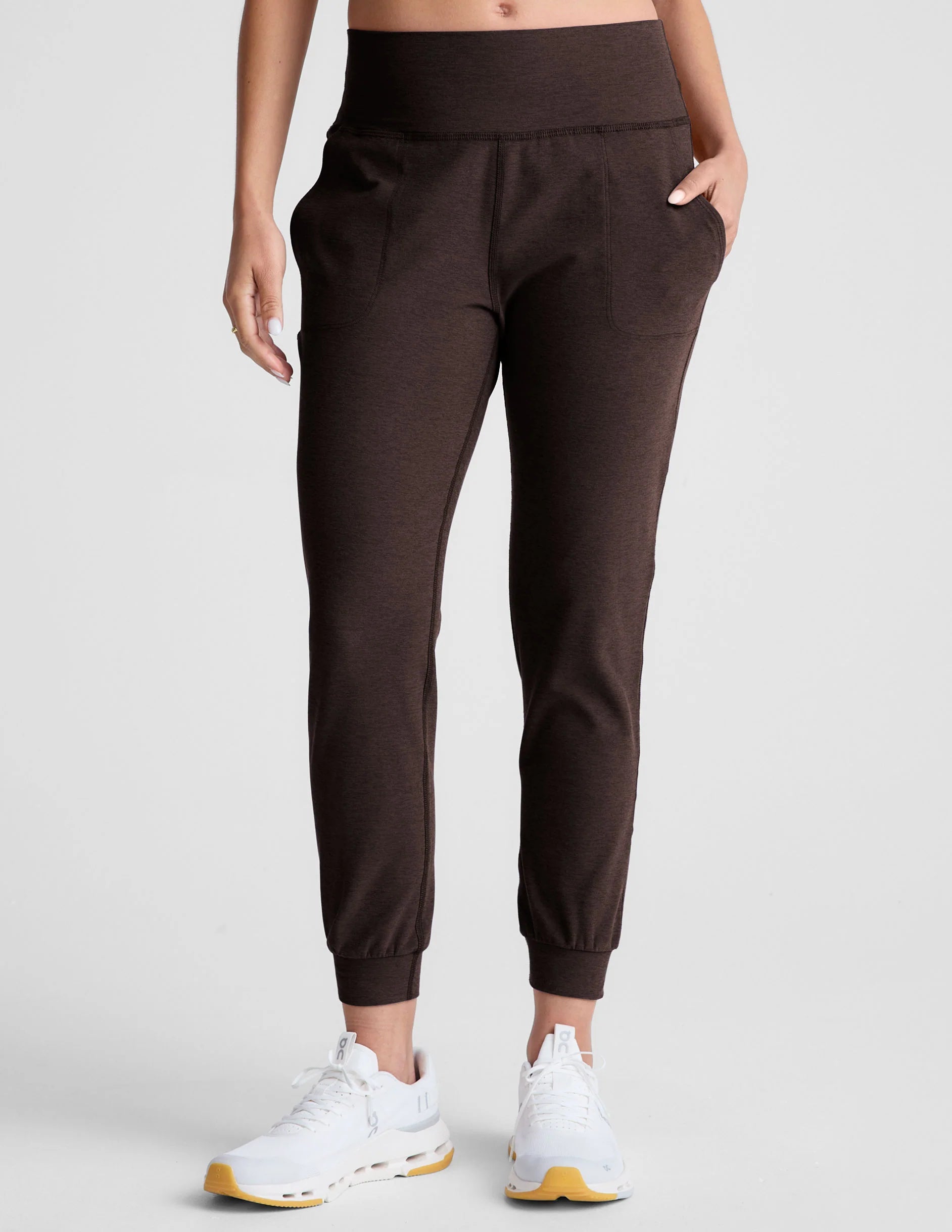 Spacedye Midi Jogger | Dark Chocolate Heather