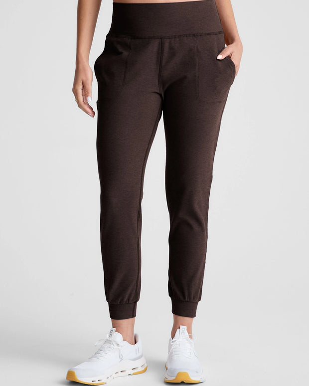 Spacedye Midi Jogger | Dark Chocolate Heather