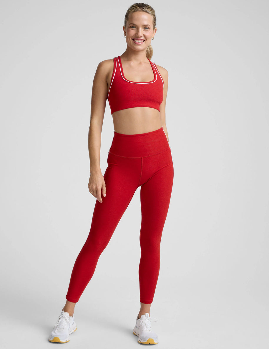 Spacedye Ready Midi Legging | Holly Red Heather