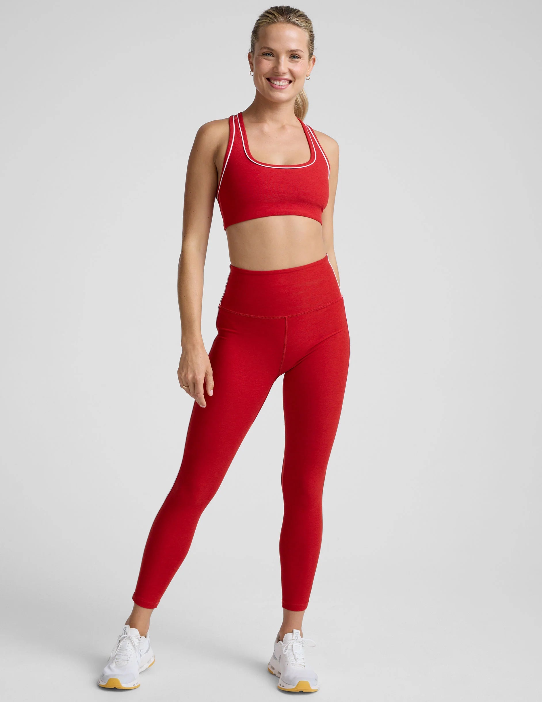 Spacedye Ready Midi Legging | Holly Red Heather