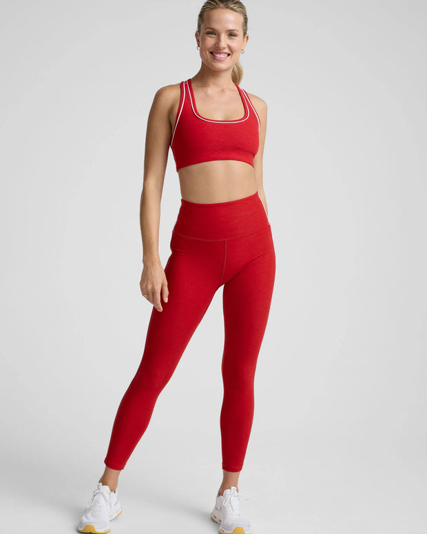 Spacedye Ready Midi Legging | Holly Red Heather
