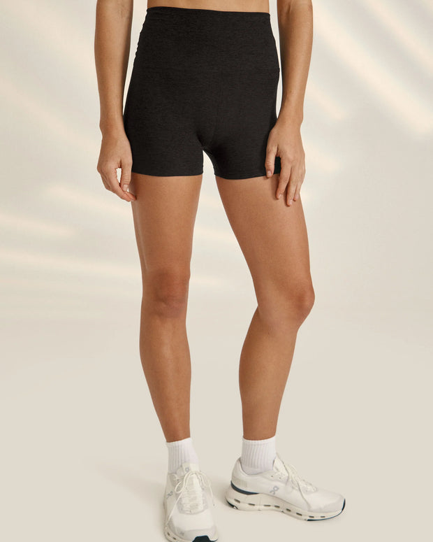 Beyond Yoga Spacedye All For Run 3" Short in Darkest Night, Workout Biker Shorts 