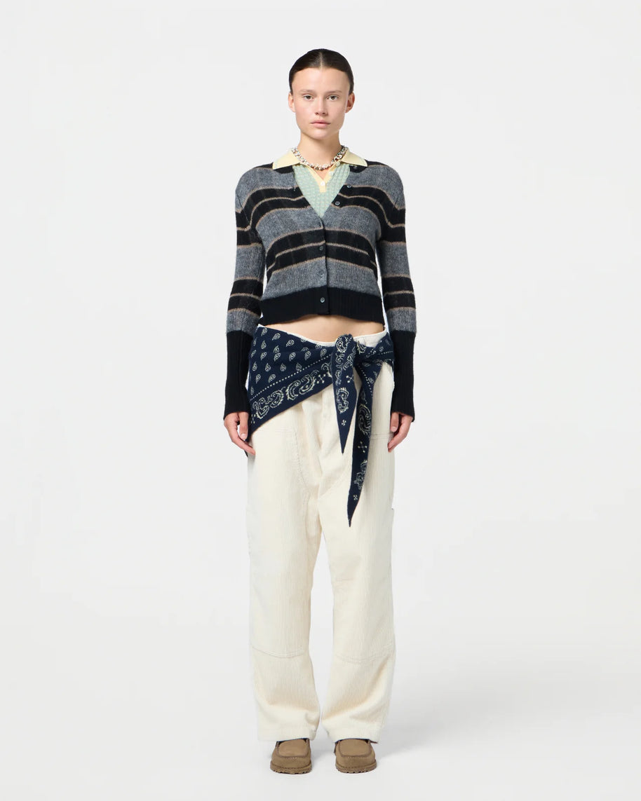 Shadow Plaid Cardigan