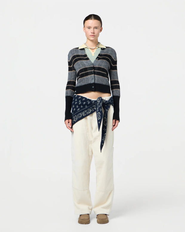 Shadow Plaid Cardigan