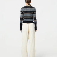 Shadow Plaid Cardigan