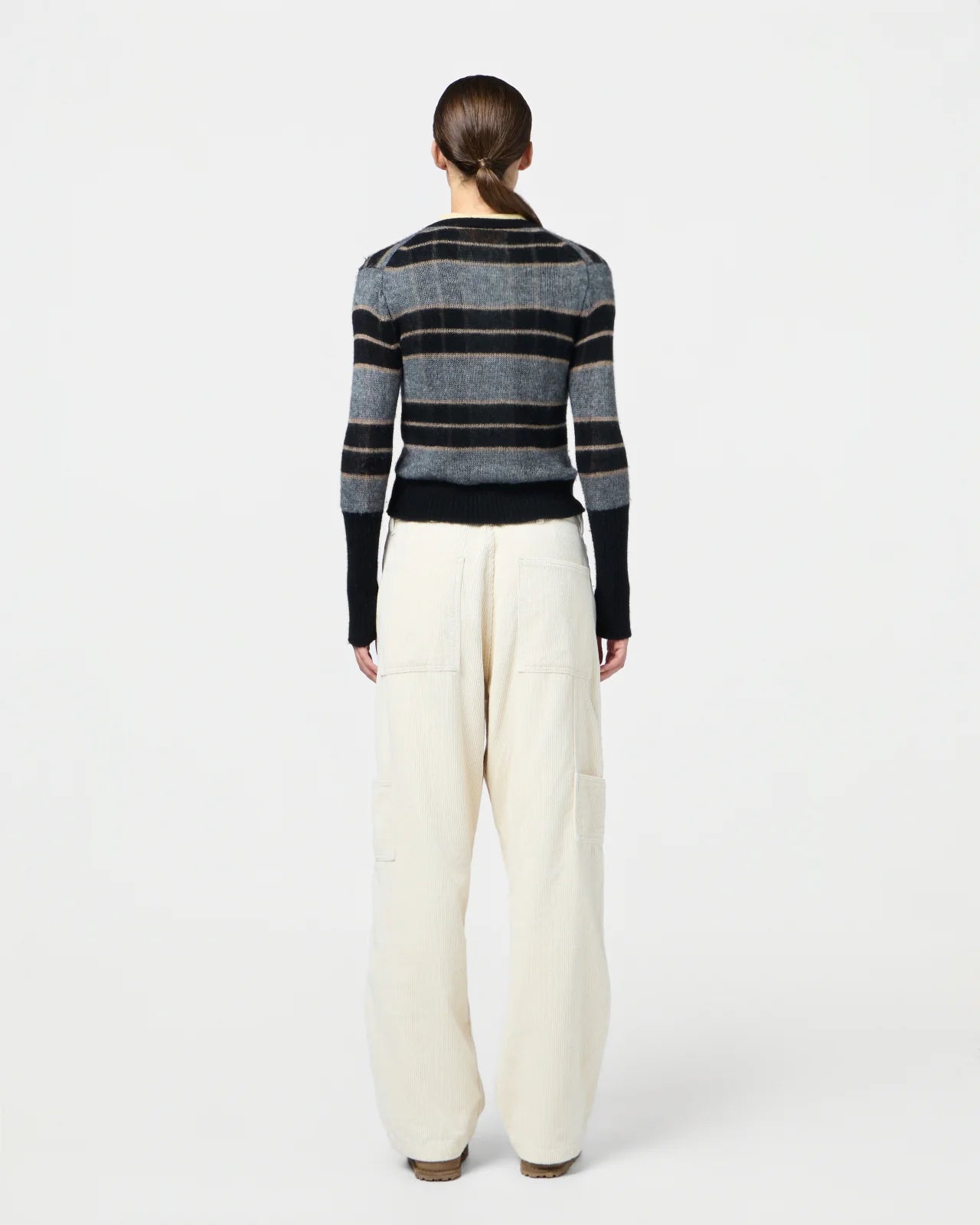 Shadow Plaid Cardigan
