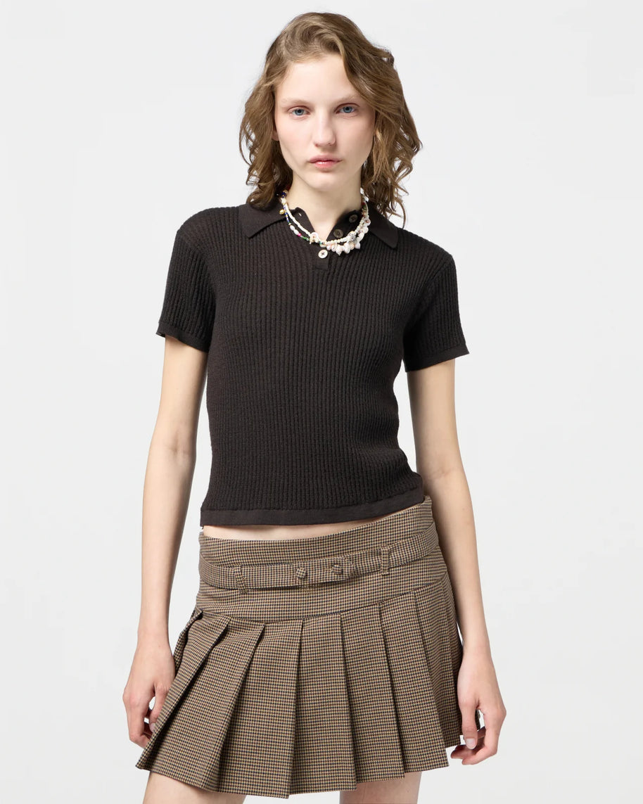 Shrunken Polo | Burnt Cocoa