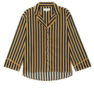 The Pajama Shirt in Club Stripe The Great 