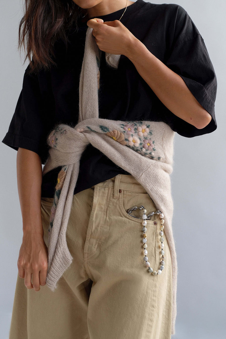 Ossa Stone and Pearl Wristlet, Ossa iPhone Wristlets 