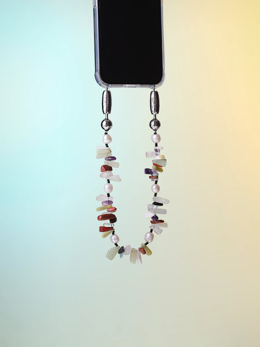 Ossa New York Stone and Pearl iPhone Wristlet 