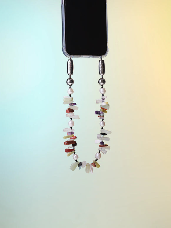 Ossa New York Stone and Pearl iPhone Wristlet 