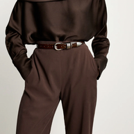dehanche - déhanche belt - hollyhock croc brown silver