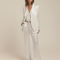 Favorite Daughter The Low Favorite Satin Pant Satin Ivory 