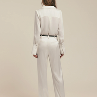 Favorite Daughter The Low Favorite Satin Pant Satin Ivory 