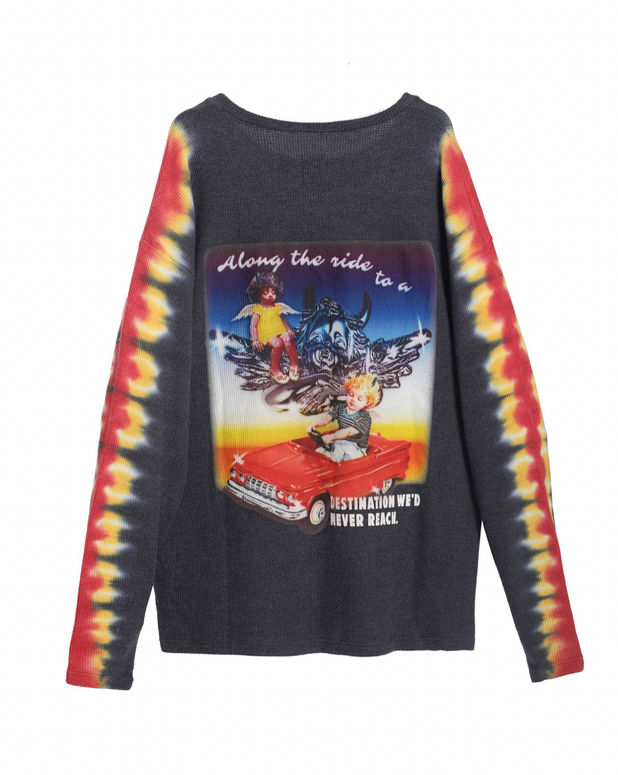 Boys Lie Thermal Longsleeve BF Tee