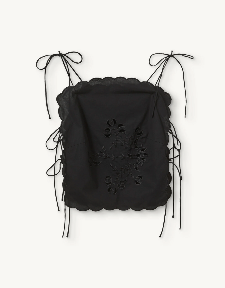 The Garment Kirsten Tie Top Black 
